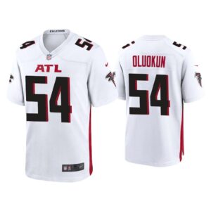 2020 Foyesade Oluokun Atlanta Falcons White Game Jersey