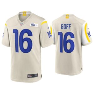 2020 Jared Goff Los Angeles Rams Bone Game Jersey