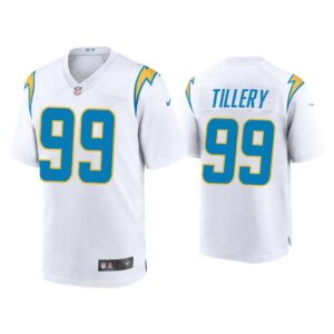 2020 Jerry Tillery Los Angeles Chargers White Game Jersey