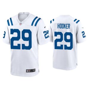 2020 Malik Hooker Indianapolis Colts White Game Jersey