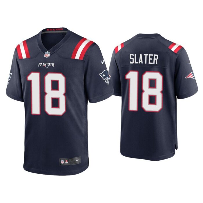 2020 Matthew Slater New England Patriots Navy Game Jersey