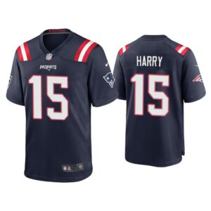 2020 N'Keal Harry New England Patriots Navy Game Jersey