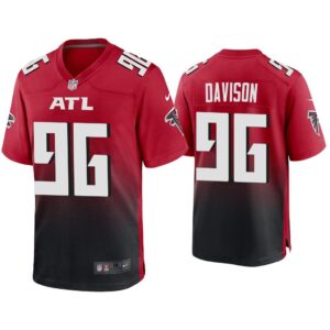 2020 Tyeler Davison Atlanta Falcons Red Game Jersey