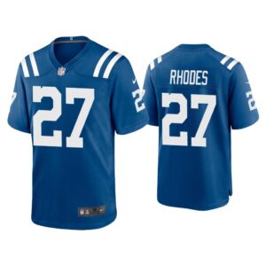 2020 Xavier Rhodes Indianapolis Colts Royal Game Jersey