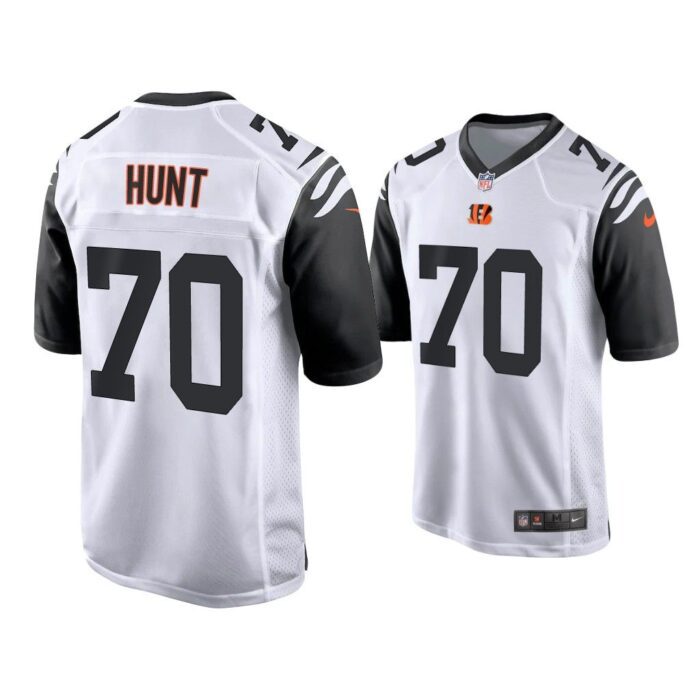 2021 Margus Hunt Cincinnati Bengals White Alternate Game Jersey