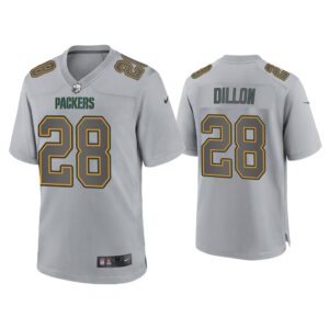 A.J. Dillon Green Bay Packers Gray Atmosphere Fashion Game Jersey