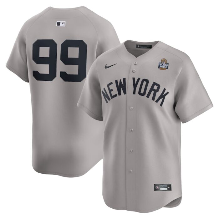 Aaron Judge New York Yankees 2024 World Series Limited Player Jersey - Gray