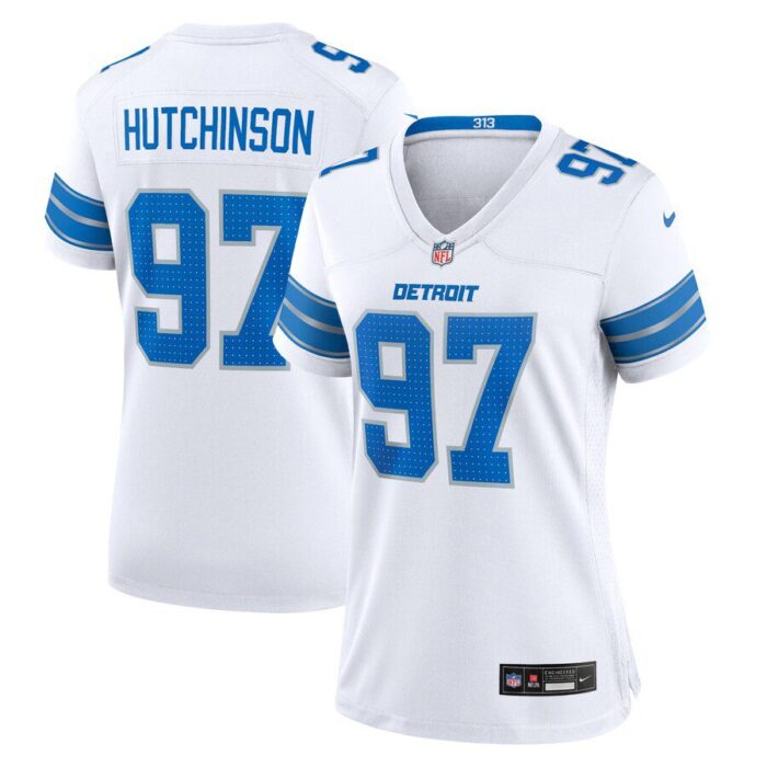 Aidan Hutchinson Detroit Lions Women's Game Jersey - White