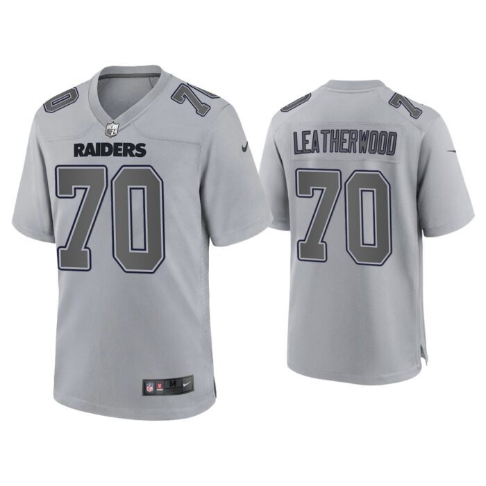 Alex Leatherwood Las Vegas Raiders Gray Atmosphere Fashion Game Jersey