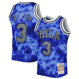 Allen Iverson Philadelphia 76ers 1996/97 Galaxy Swingman Jersey - Royal