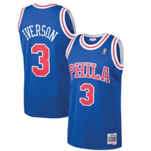 Allen Iverson Philadelphia 76ers 1996/97 Hardwood Classics Swingman Jersey - Royal