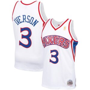 Allen Iverson Philadelphia 76ers 1996/97 Hardwood Classics Swingman Jersey - White