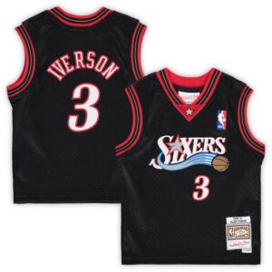 Allen Iverson Philadelphia 76ers Infant 2000/01 Hardwood Classics Retired Player Jersey - Black