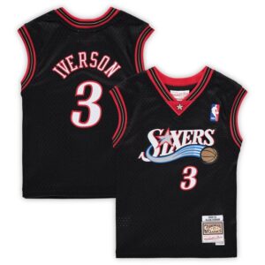 Allen Iverson Philadelphia 76ers Preschool 2000-2001 Hardwood Classics Throwback Team Jersey - Black