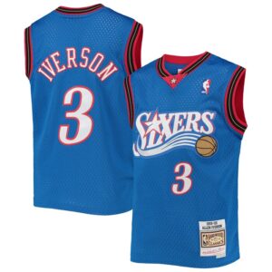 Allen Iverson Philadelphia 76ers Youth 1999-00 Hardwood Classics Swingman Jersey - Royal