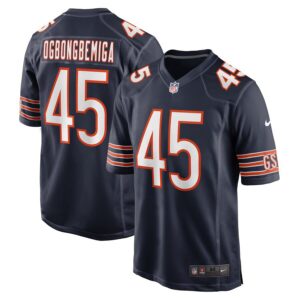 Amen Ogbongbemiga Chicago Bears Game Jersey - Navy