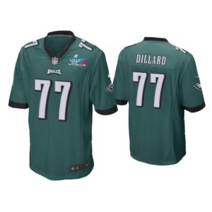 Andre Dillard Philadelphia Eagles Super Bowl LVII Midnight Green Game Jersey