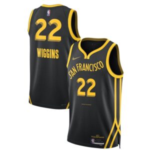 Andrew Wiggins Golden State Warriors Unisex 2023/24 Swingman Jersey - Black - City Edition