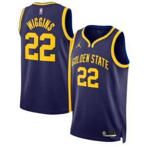 Andrew Wiggins Golden State Warriors Unisex Swingman Jersey - Statement Edition - Navy