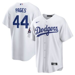 Andy Pages Los Angeles Dodgers 2024 World Series Champions Home Replica Player Jersey - White