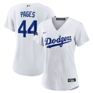 Andy Pages Los Angeles Dodgers Women 2024 World Series Champions Home Replica Player Jersey - White