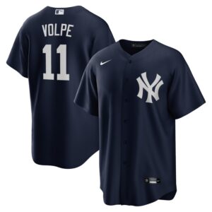 Anthony Volpe New York Yankees Alternate Replica Player Jersey - Navy