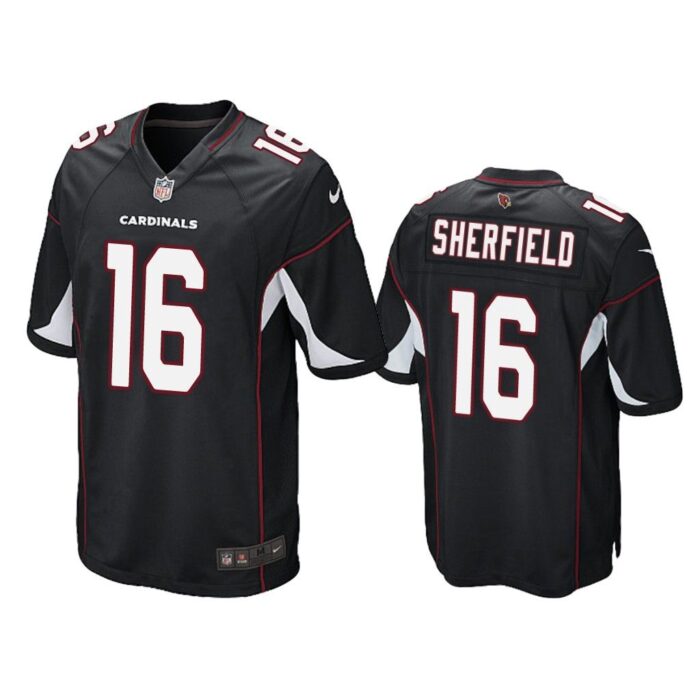 Arizona Cardinals #16 Black Men Trent Sherfield Game Jersey