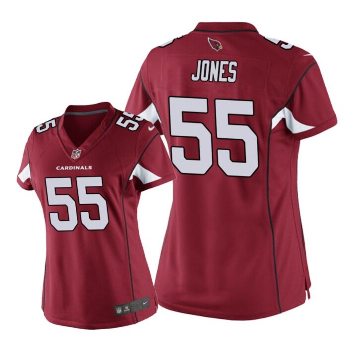 Arizona Cardinals #55 Cardinal Chandler Jones Game Jersey - Women