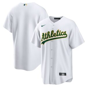 Athletics Home Blank Replica Jersey - White