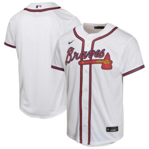 Atlanta Braves Youth Home Game Jersey - White