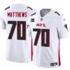 Atlanta Falcons #70 Jake Matthews White 2024 F.U.S.E With 4-Star C Patch Vapor Untouchable Limited Football Stitched Jersey