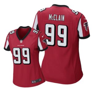 Atlanta Falcons #99 Red Terrell McClain Game Jersey - Women