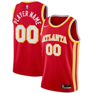 Atlanta Hawks 2020/21 Swingman Custom Jersey - Icon Edition - Red