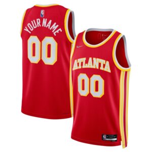 Atlanta Hawks 2021/22 Diamond Swingman Custom Jersey - Icon Edition - Red