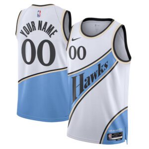 Atlanta Hawks Active Player Custom White 2024/25 City Edition Swingman Stitched Basketball Jersey