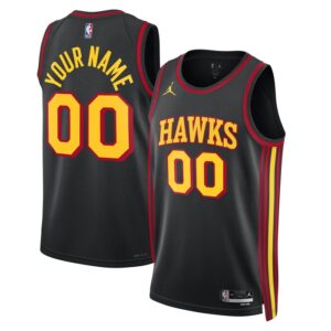 Atlanta Hawks Unisex 2022/23 Swingman Custom Jersey - Statement Edition - Black