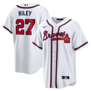 Austin Riley Atlanta Braves Home Replica Player Jersey - White