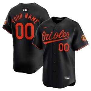 Baltimore Orioles Alternate Limited Custom Jersey - Black