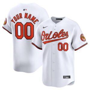 Baltimore Orioles Home Limited Custom Jersey - White