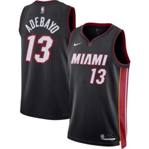 Bam Adebayo Miami Heat Unisex Swingman Jersey - Icon Edition - Black