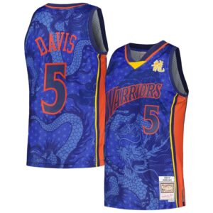 Baron Davis Golden State Warriors 2006/07 Hardwood Classics Asian Heritage 6.0 Swingman Throwback Player Jersey - Royal