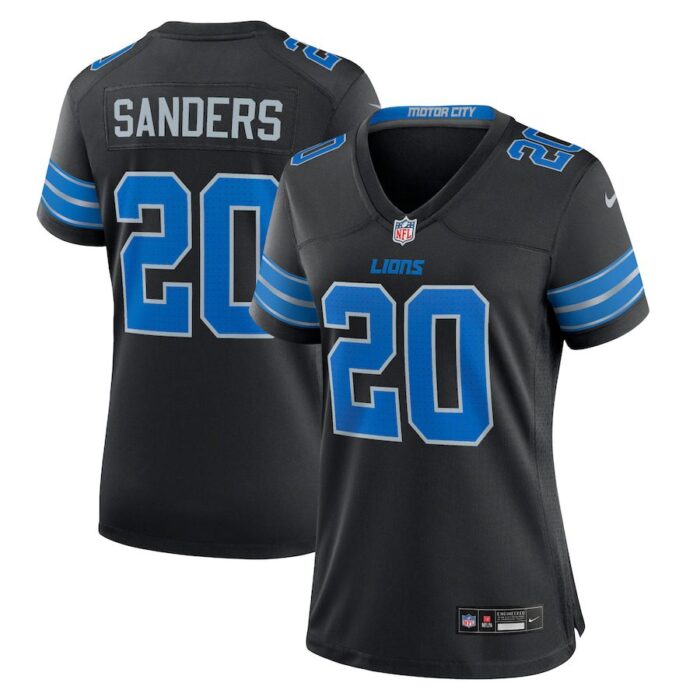 Barry Sanders Detroit Lions Women's 2nd Alternate Retired Player Game Jersey - Black