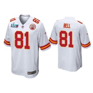 Blake Bell Kansas City Chiefs Super Bowl LVII White Game Jersey