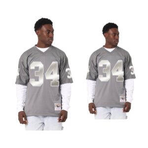 Bo Jackson Las Vegas Raiders Charcoal Throwback Metal Works Jersey