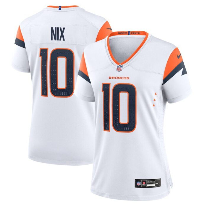 Bo Nix Denver Broncos Women's Game Jersey - White