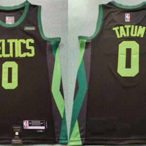 Boston Celtics #0 Jayson Tatum Black 2024-25 City Edition Statement Edition Stitched Basketball Jersey