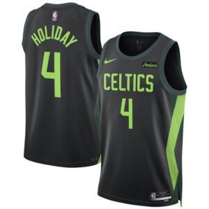 Boston Celtics #4 Jrue Holiday Black 2024/25 City Edition Stitched Basketball Jersey