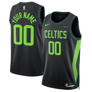 Boston Celtics Active Player Custom Black 2024/25 City Edition Stitched Basketball Jersey