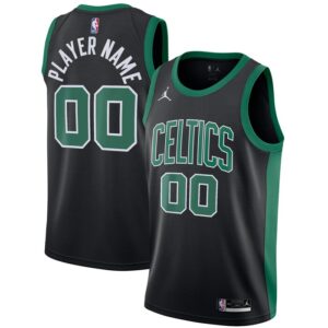 Boston Celtics Swingman Custom Jersey - Statement Edition - Black