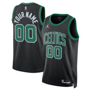 Boston Celtics Unisex 2022/23 Swingman Custom Jersey - Statement Edition - Black